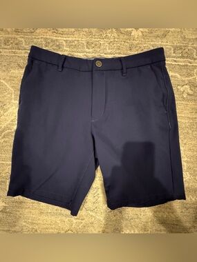 Bonobos Navy Flat-Front Performance Shorts